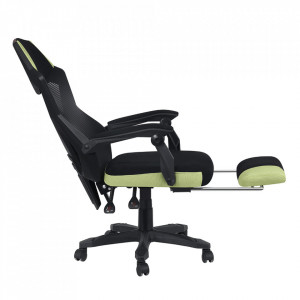 Scaun de birou / joc, negru și verde, 60x65x108-118 cm - TP300476 - Img 6