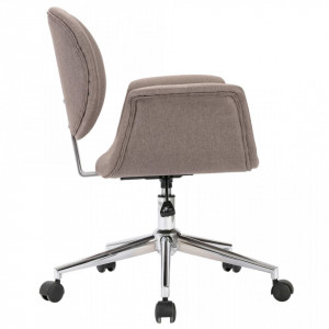 Scaun de birou pivotant, gri taupe, material textil - V3054829V - Img 4