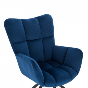 Scaun de design, ţesătură albastră - TP265011 - Img 4