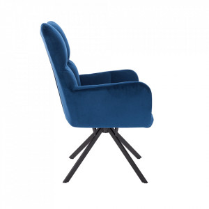Scaun de design, ţesătură albastră - TP265011 - Img 6