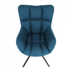 Scaun de design ţesătură albastru petrol - TP276608 - Img 9