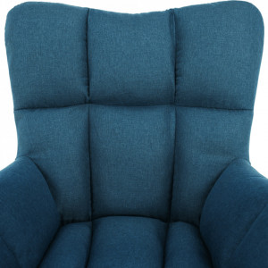 Scaun de design ţesătură albastru petrol - TP276608 - Img 18