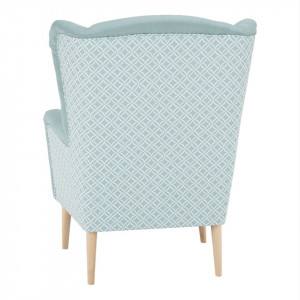 Scaun de design, ţesătură mentol/model - TP223733 - Img 8
