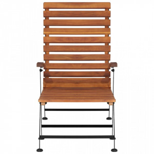 Scaun de exterior pentru terasa, lemn masiv de acacia - V44390V - Img 2