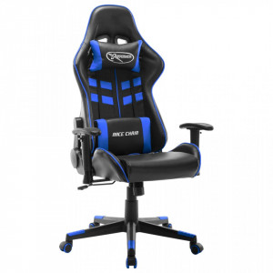 Scaun de jocuri, negru și albastru, piele artificială - V20502V - Img 2