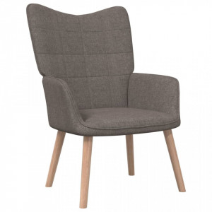 Scaun de relaxare cu taburet,taupe, textil - V327939V - Img 1