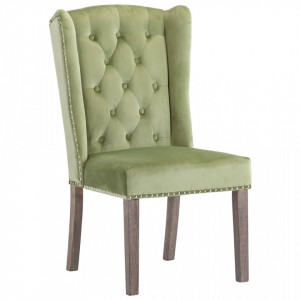Scaun de sufragerie, verde deschis, catifea - V287953V - Img 2