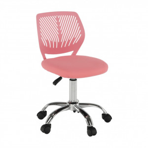 Scaun rotativ, roz, 40x40x74,5-86,5 cm - TP255126 - Img 18
