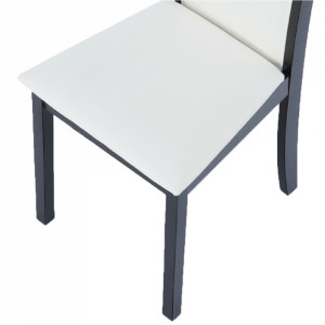Scaun, wenge/piele eco alb - TP203071 - Img 13