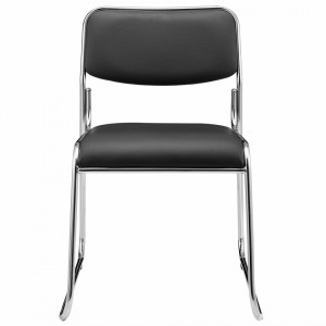 Scaune birou, set 4 buc, piele sintetica, negru - P49801577 - Img 2