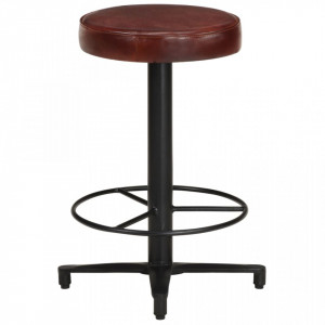 Scaune de bar, 2 buc., 52 cm, piele naturală - V321969V - Img 3