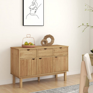 Servantă, 114x43x73,5 cm, lemn masiv de pin - V351297V - Img 2