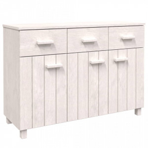 Servantă, alb, 113x40x80 cm, lemn masiv de pin - V340441V - Img 1