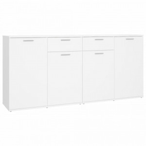 Servantă, alb, 160x36x75 cm, lemn prelucrat - V3074927V - Img 1