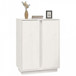 Servantă, alb, 60x35x80 cm, lemn masiv de pin - V814490V - Img 4
