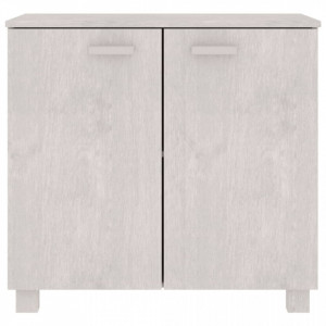 Servantă, alb, 85x35x80 cm, lemn masiv de pin - V340493V - Img 3