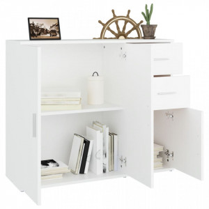 Servantă, alb, 91x29,5x75 cm, lemn prelucrat - V823269V - Img 4