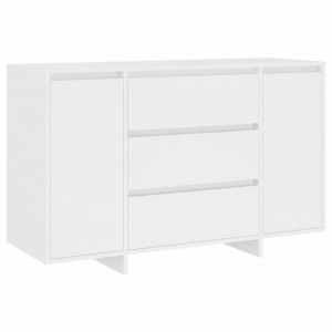 Servantă cu 3 sertare, alb, 120x41x75 cm, PAL - V809611V - Img 1