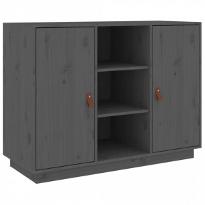 Servantă, gri, 100x40x75 cm, lemn masiv de pin - V820134V