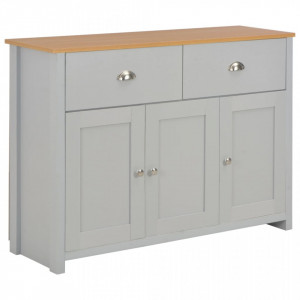 Servanta, gri, 112 x 35 x 81 cm - V283743V