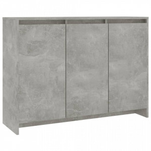 Servantă, gri beton, 102x33x75 cm, PAL - V809777V