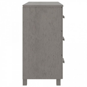 Servantă, gri deschis, 90x40x80 cm, lemn masiv de pin - V340431V - Img 4