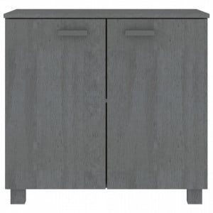 Servantă, gri închis, 85x35x80 cm, lemn masiv de pin - V340494V - Img 3