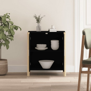 Servantă, negru, 62x38x70 cm, lemn prelucrat - V345670V - Img 3