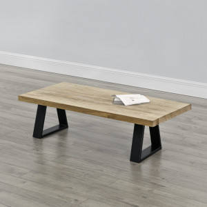 Set 2 bucati picioare masa, 40 x 10 x 40 cm, metal/negru - P65541996