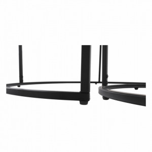 Set de 2 măsuţe de cafea, stejar și negru, 80x45 cm, 50x40 cm - TP261524 - Img 11