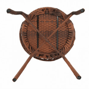 Set de grădină din ratan cu 3 piese, 1 măsuţă şi 2 scaune, maro - TP265640 - Img 19