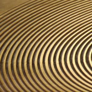 Set de masa, 2 piese, MDF cu alama - V246285V - Img 2