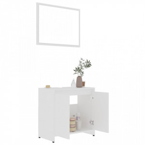Set mobilier de baie, alb, PAL - V802651V - Img 3