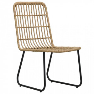 Set mobilier de bistro, 3 piese, stejar, poliratan - V48583V - Img 4