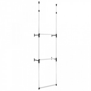 Sistem de garderoba telescopic, cu bare, aluminiu - V321112V - Img 2