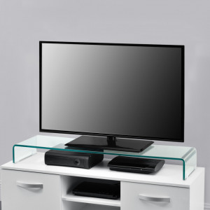 Suport pentru monitor, 110 x 30 x 13 cm, sticla transparenta - P70550045