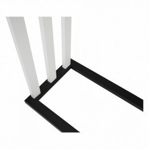 Suport pt. prosoape, alb și negru, 54x24x82 cm - TP227892 - Img 6