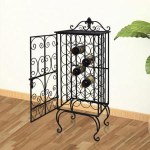Suport sticle de vin pentru 28 de sticle, metal - V240937V - Img 2