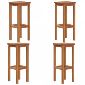 Taburete de bar, 4 buc., lemn masiv de acacia - V3115989V - Img 1