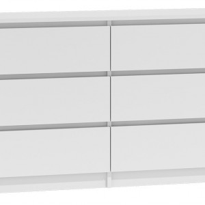TECOA122 - Comoda 120 x 30 x 77 cm, Alb-Mat - Img 1