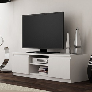 TECOTVA109 - Comoda TV 120 x 40 x 36 cm, Alb-Mat - Img 2