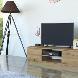 TECOTVAR103 - Comoda TV 120 x 40 x 36 cm, Stejar Artisan - Img 2