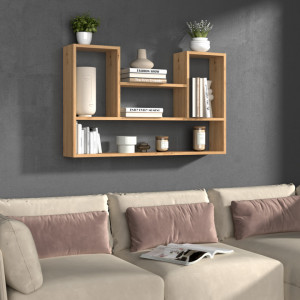 TERAAR101 - Rafturi, 100x 16 x 60 cm, Stejar Artisan, PAL - Img 3