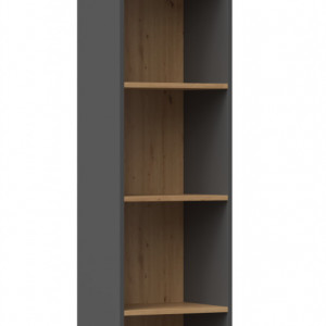 TERAN-AR101 - Rafturi, 40 x 30 x 182 cm, Antracit-Stejar Artisan, PAL - Img 1