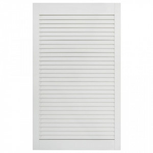 Uși lamelare, 4 buc., alb, 99,3x49,4 cm, lemn masiv de pin - V151174V - Img 3