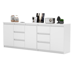 AZCOA101 - Comoda, 200 x 35 x 75 cm, Alb Mat sau Lucios - Img 4