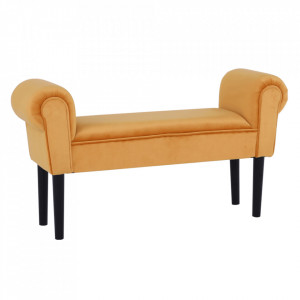 Bancă, băncuţă catifea galbenă, 100 cm - TP230606 - Img 17