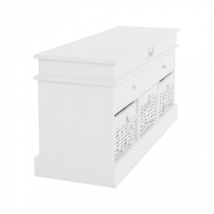 Bancă, băncuţă cu spaţiu de depozitare, alb, 100 cm - TP136614 - Img 15