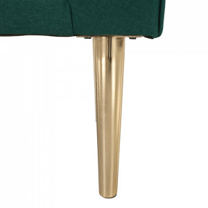 Bancă, băncuţă verde si auriu, 127 cm - TP280880 - Img 12