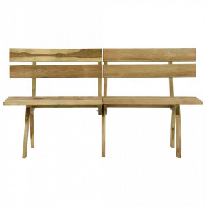 Bancă de grădină, 160 cm, lemn de pin tratat - V318401V